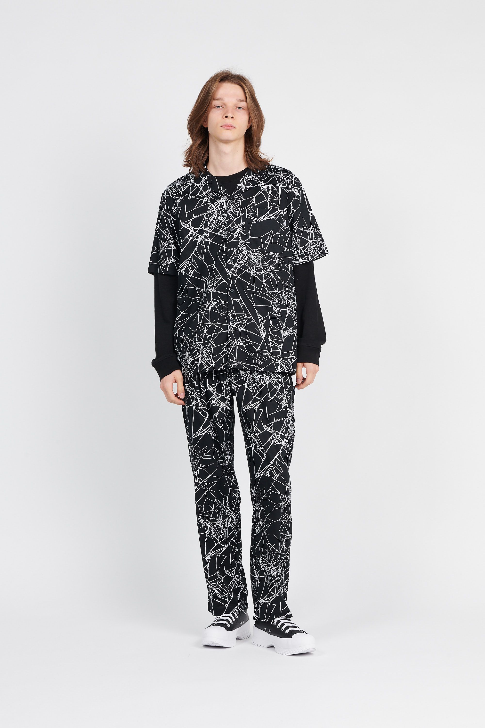 WASTED Chemise ALLOVER SPIDER Noir