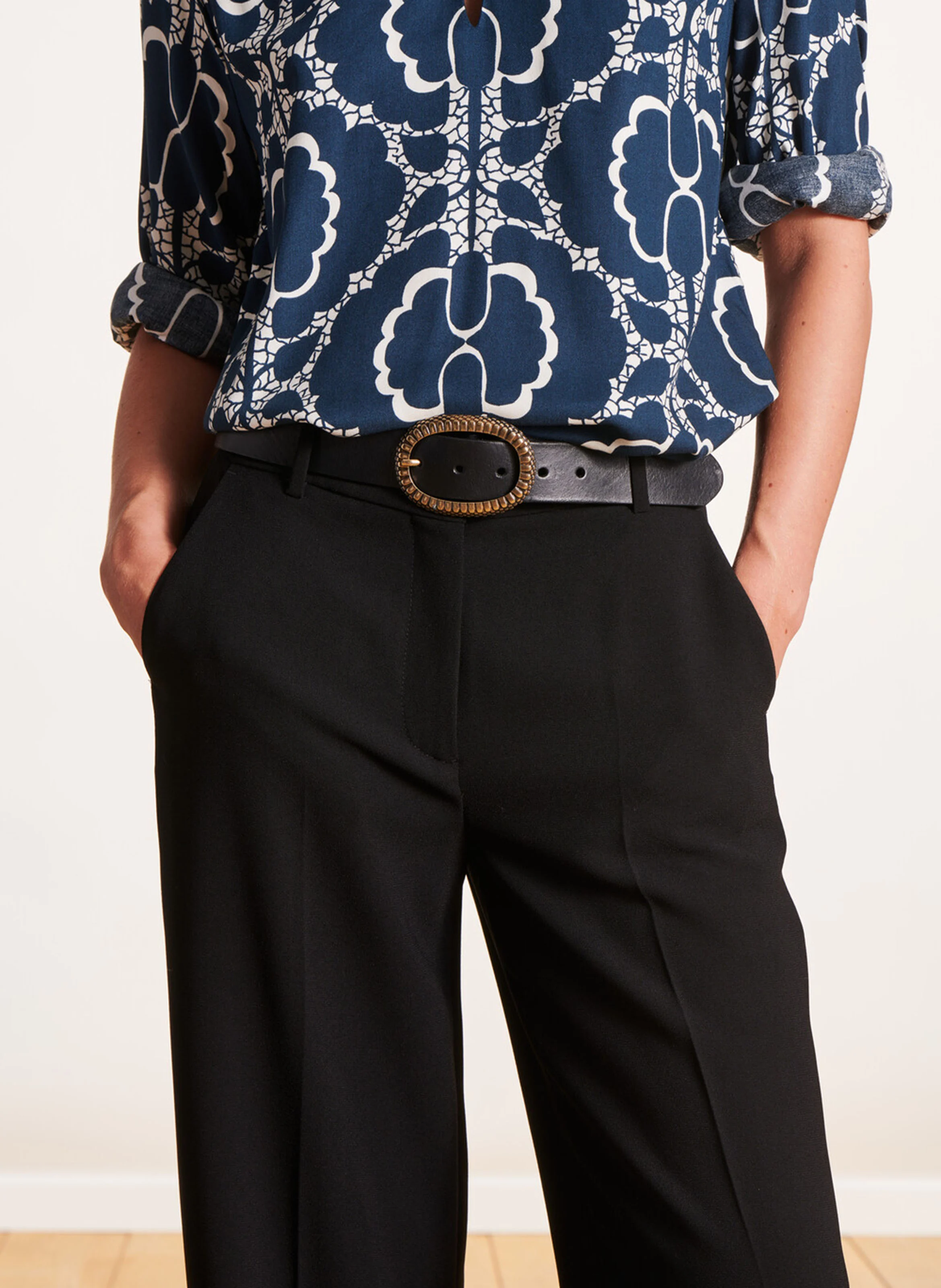 Ceinture en cuir | Noir