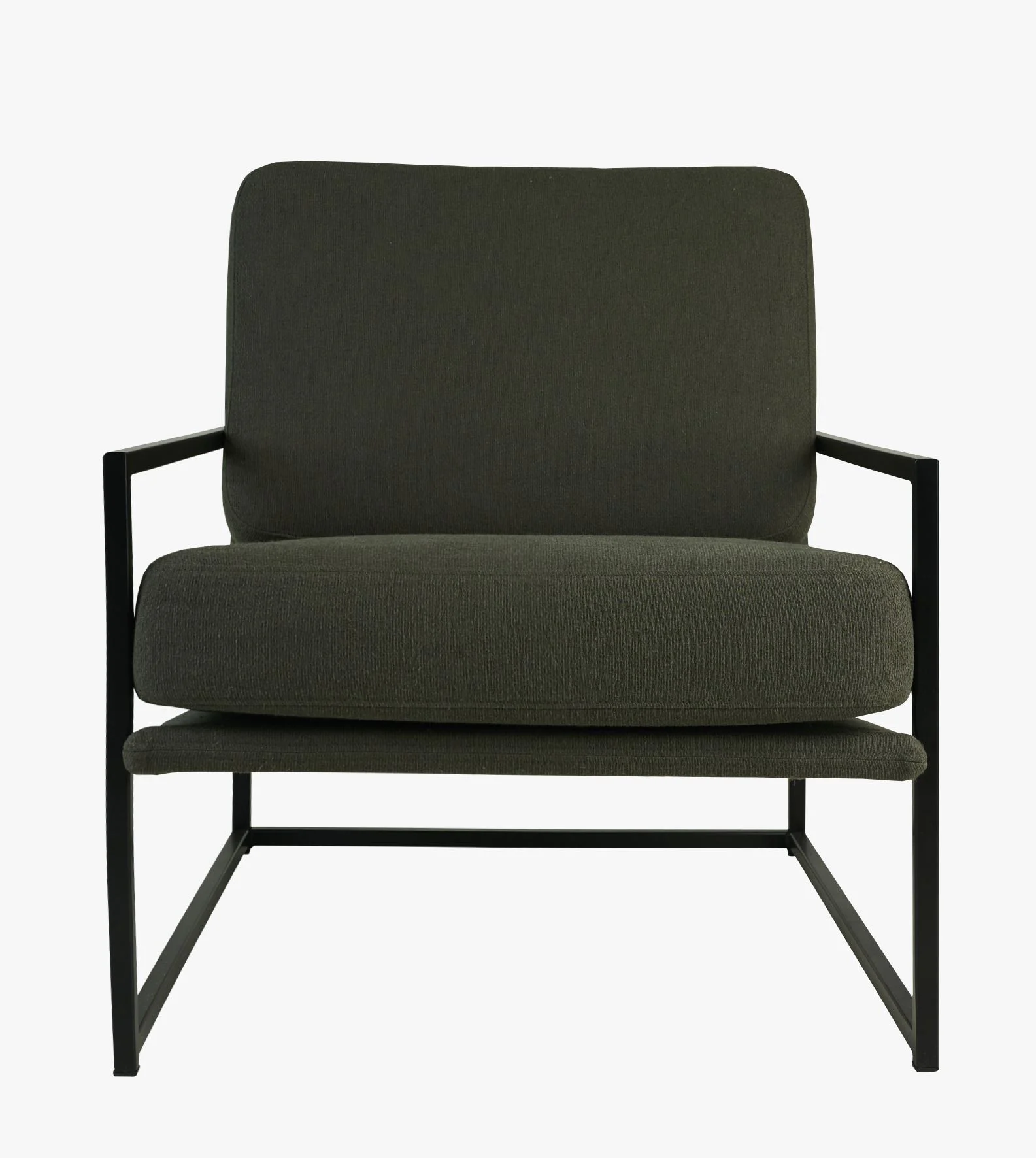 Loungestol olivengrønn - 66x86x78 cm