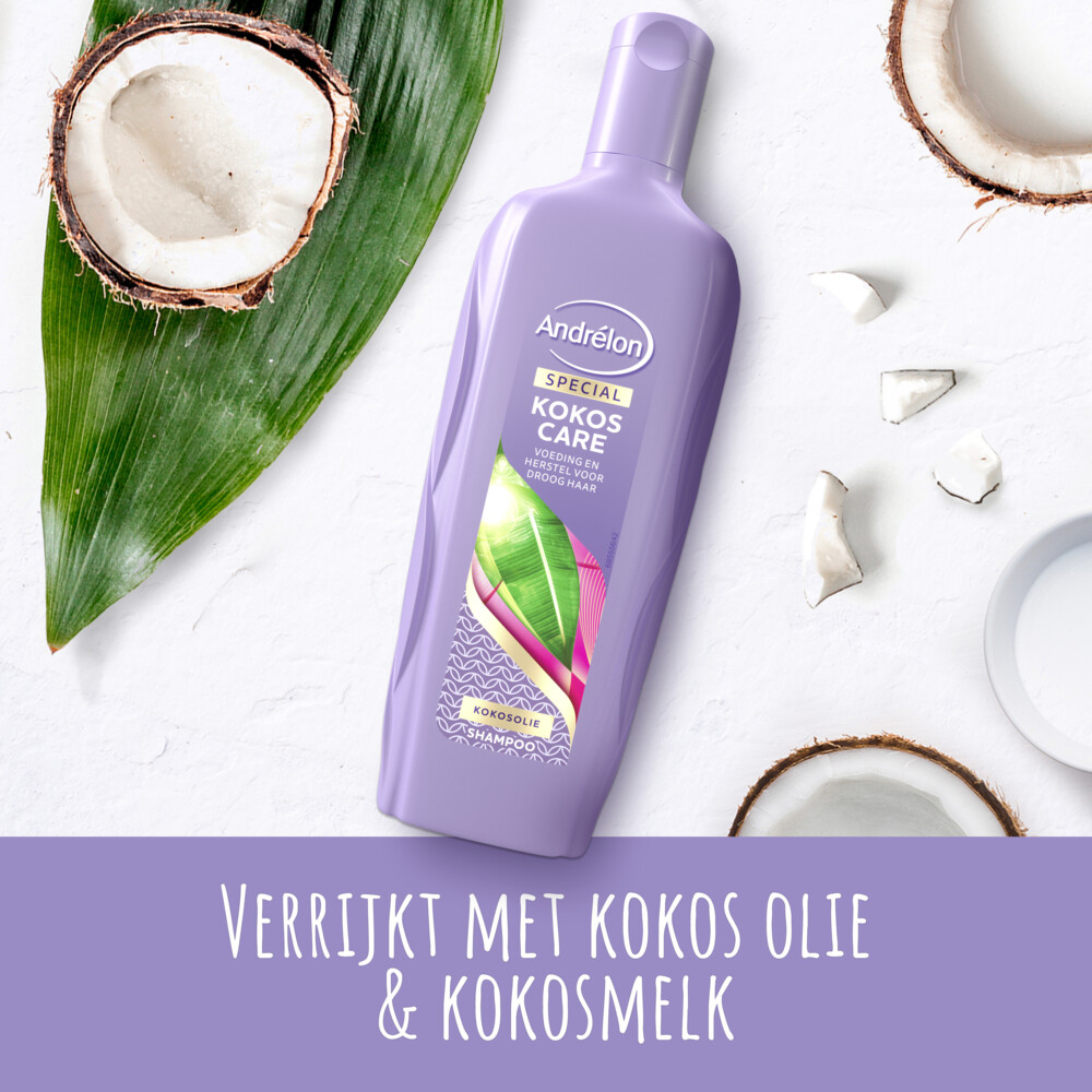6x Andrelon Shampoo Kokos Care300 ml