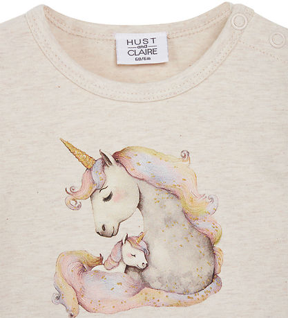 Hust and Claire Body l/æ - Bri - Wheat Melange m. Glimmer