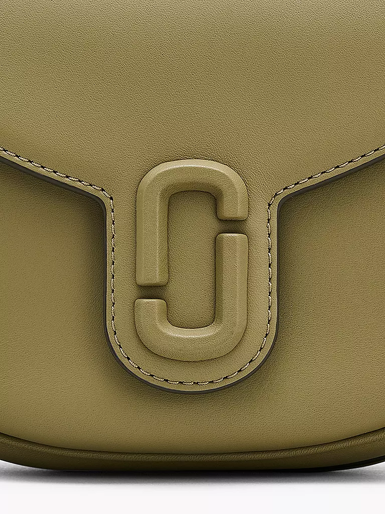 MARC JACOBS Ledertasche - Mini Bag THE SMALL SADDLE BAG olive