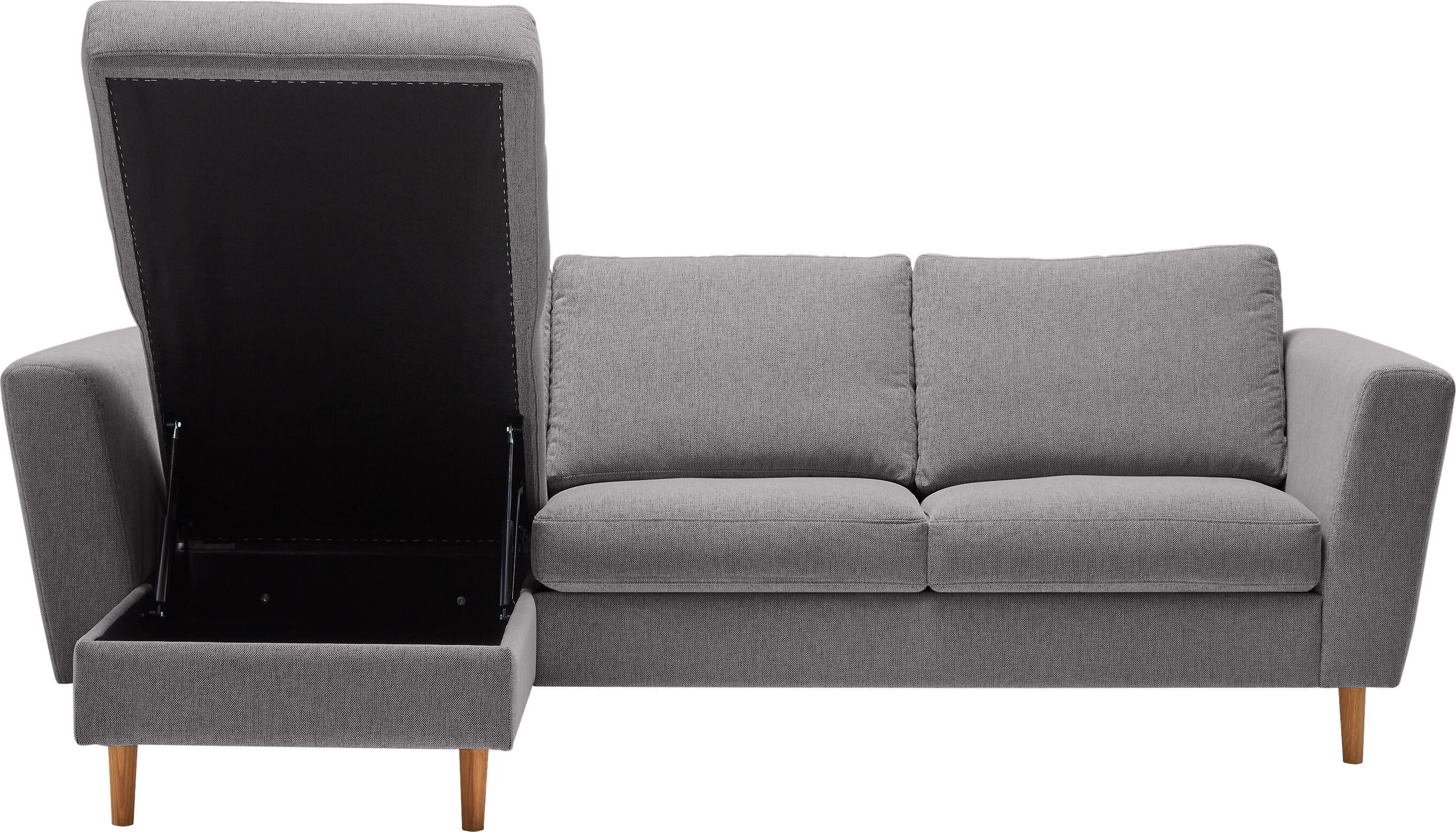 DIENER Ecksofa - Hellgrau / B: 235.0 cm x T: 156.0 cm x H: 81.0 cm
