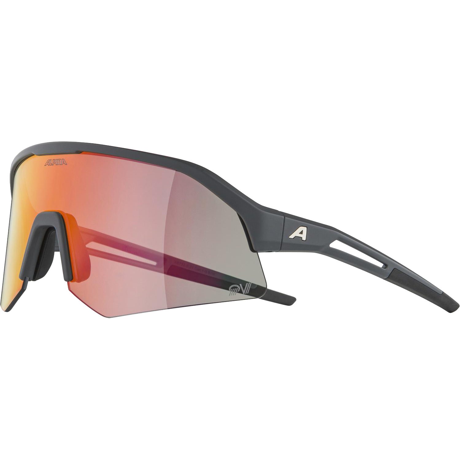Alpina Sonic HR QV Sonnenbrille midnight grey matt