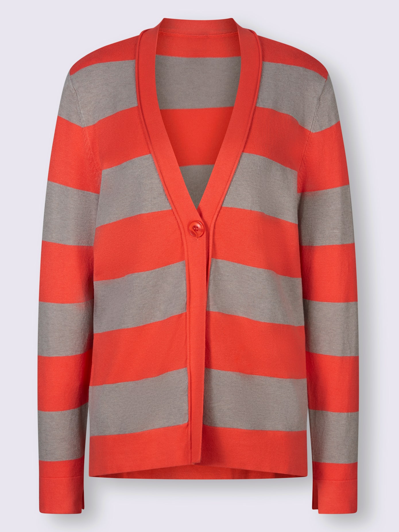 Veste en tricot larges rayures