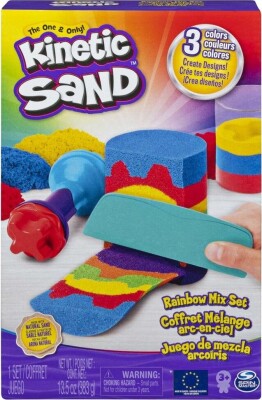 Kinetic Sand - Rainbow Mix Legesæt - 3 Farver