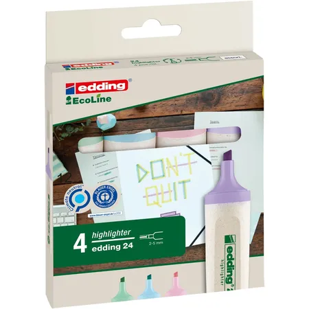 edding 24 EcoLine Textmarker 4er-Set