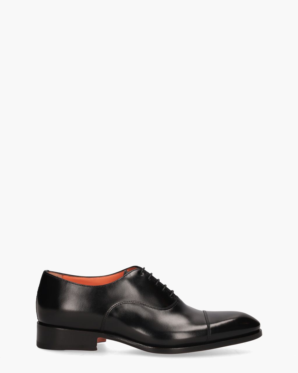 Santoni 12474 Zwart Heren Veterschoenen