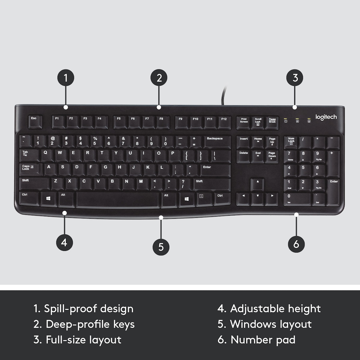 Logitech K120 tastatur