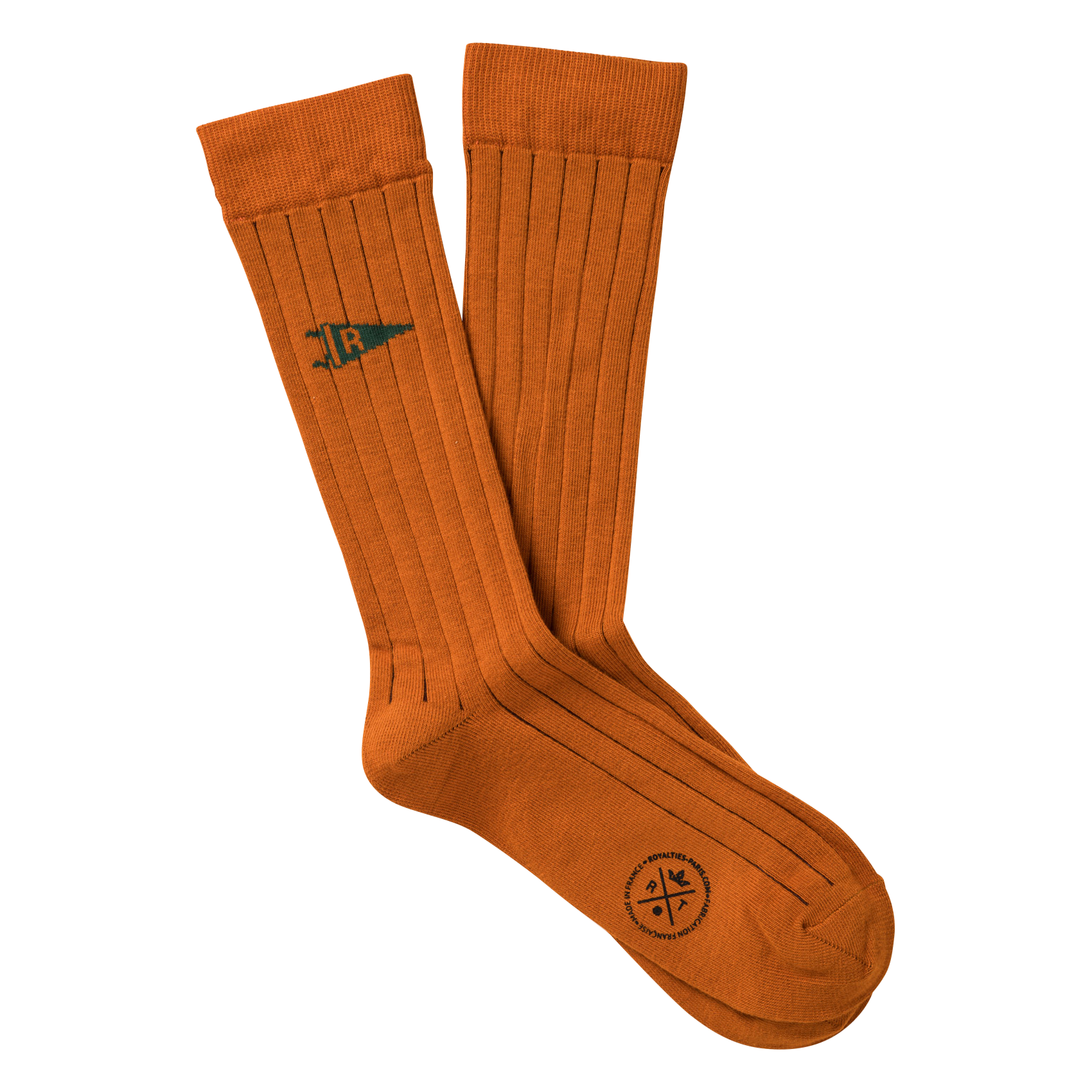 SIMON - Chaussettes en coton mélangé | Orange