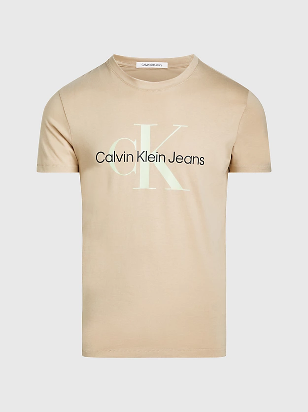 Camiseta slim fit com monograma