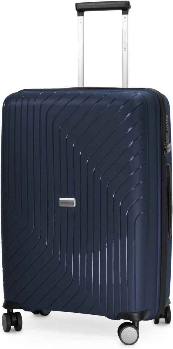 TXL - Mala de tamanho médio, rígida, azul-escuro fosco, homologada pela TSA, 66 cm, 73 litros