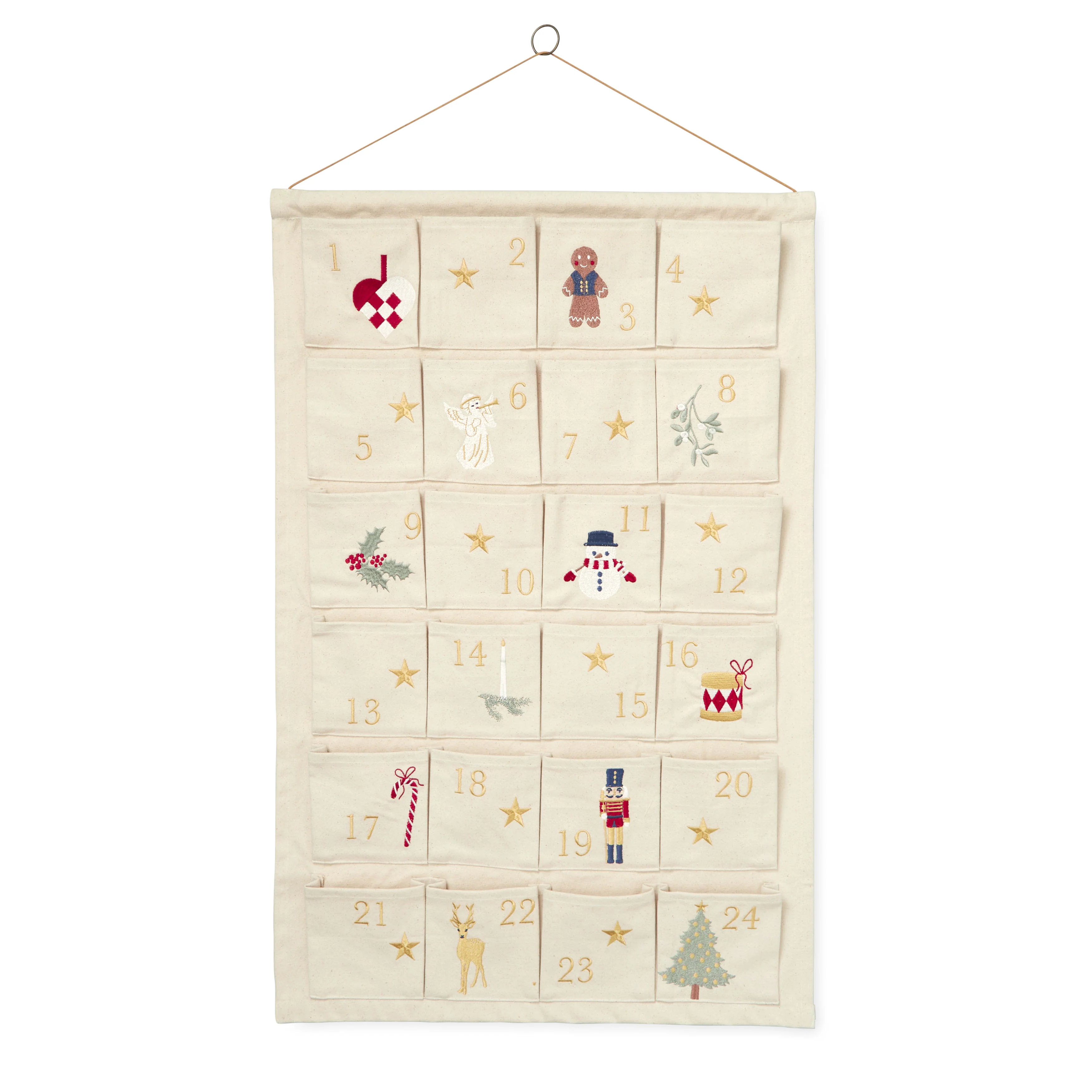 Julekalender - GOTS - Beige