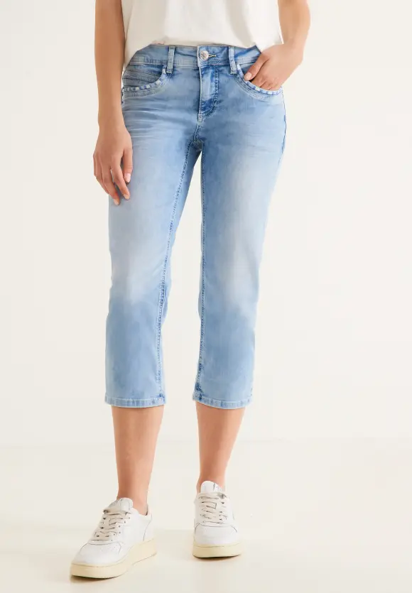 Casual Fit Jeans mit Stretch - super light indigo wash