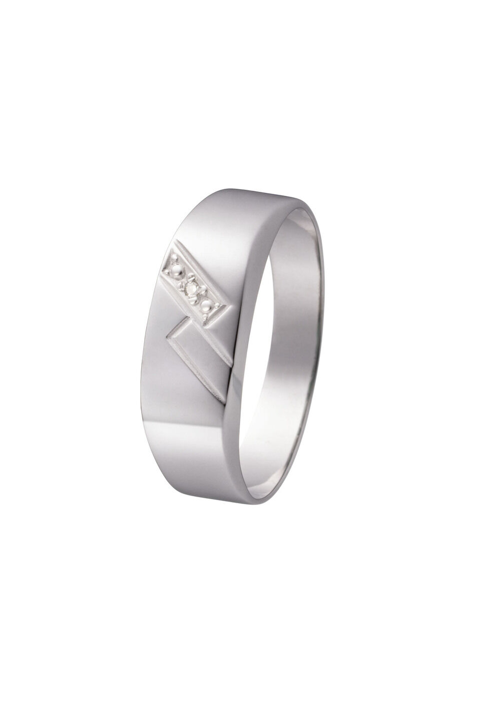Herrenring mit Diamant