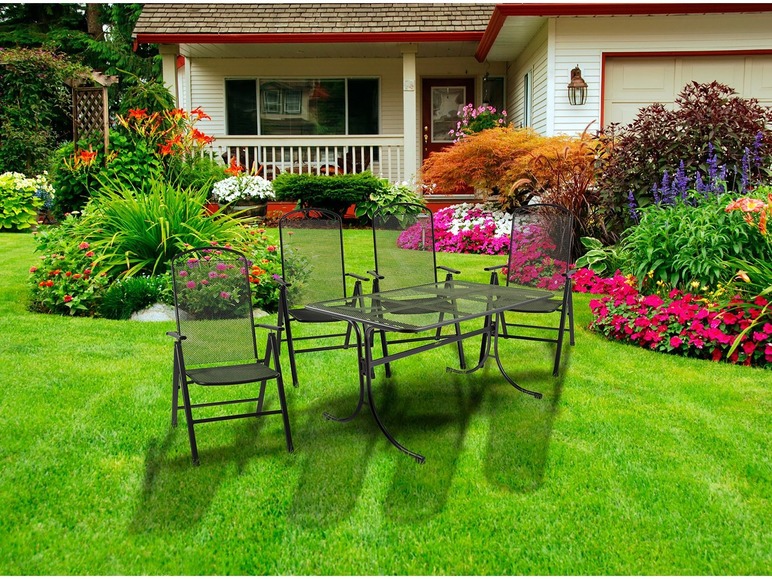 Strekmetalen tuintafel 140 x 90 cm