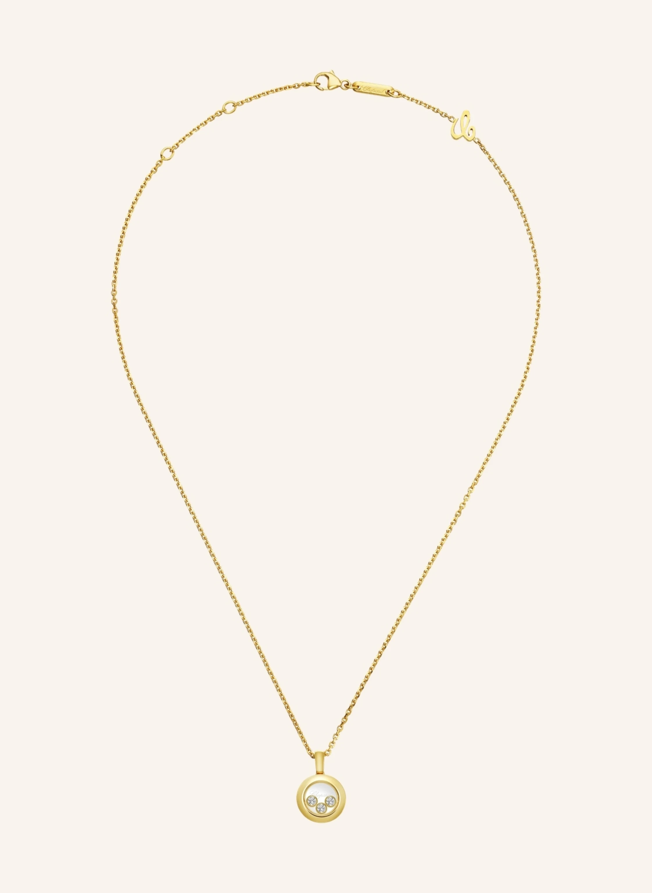 Chopard Anhänger HAPPY DIAMONDS ICONS Anhänger aus 18 Karat Gelbgold und Diamanten