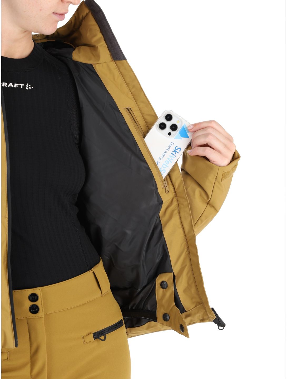 W Nora Short Puffy ski-jas dames