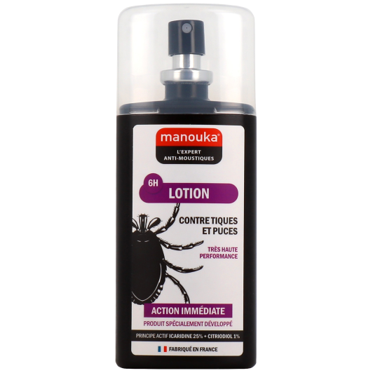 Manouka lotion répulsive anti tiques et puces - Visage, corps