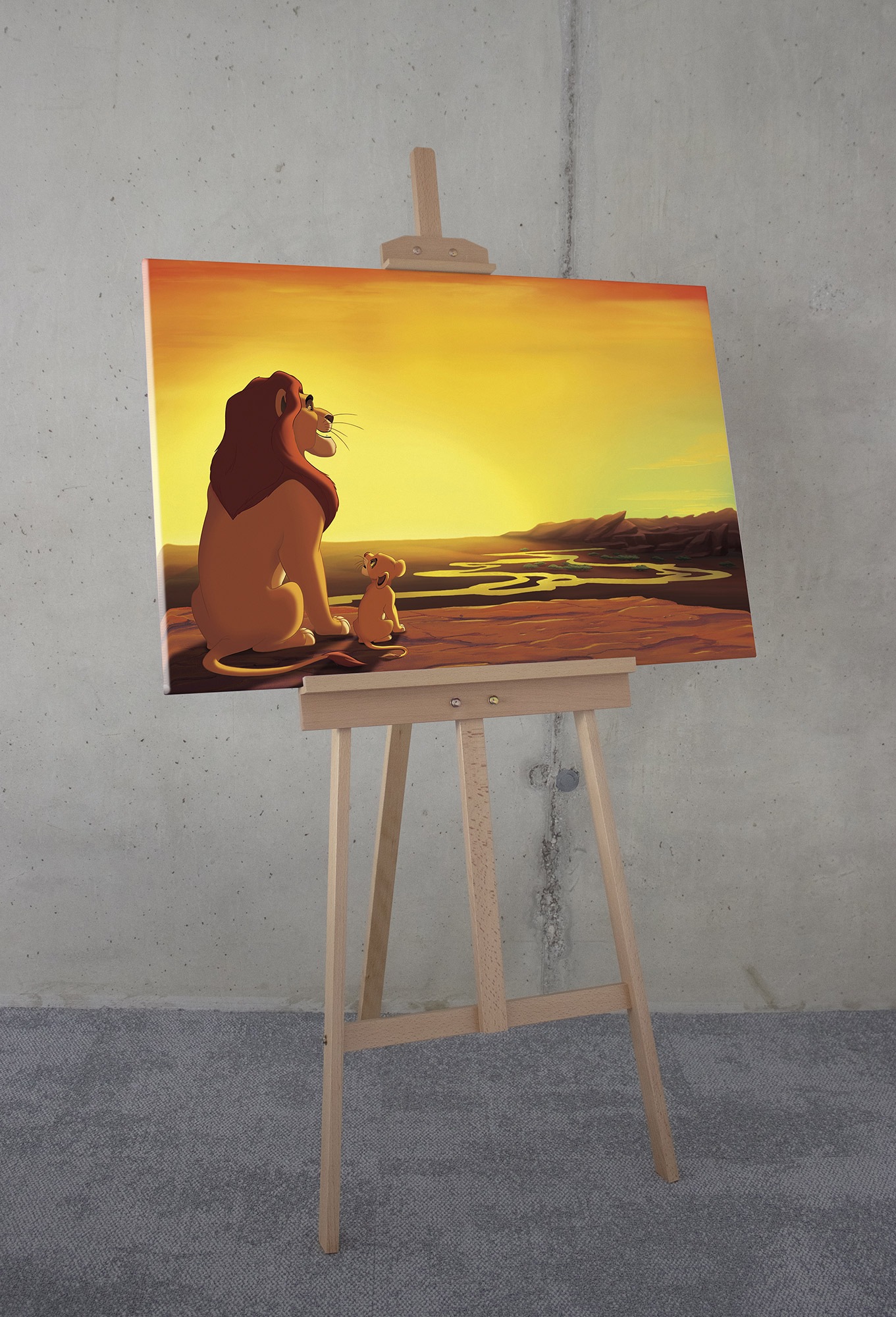 Komar Leinwandbild »Disney The Lion King Your Kingdom« Disney Set, 1 Stk. tlg. 90 x 60 cm (Breite x Höhe) - Kinderzimmer, Dekoration