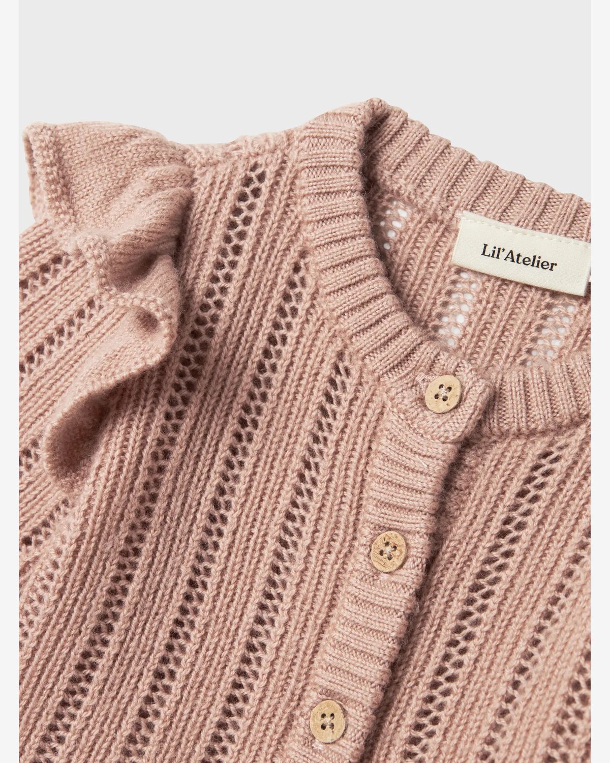 Cardigan i Ull Baby – Strikket