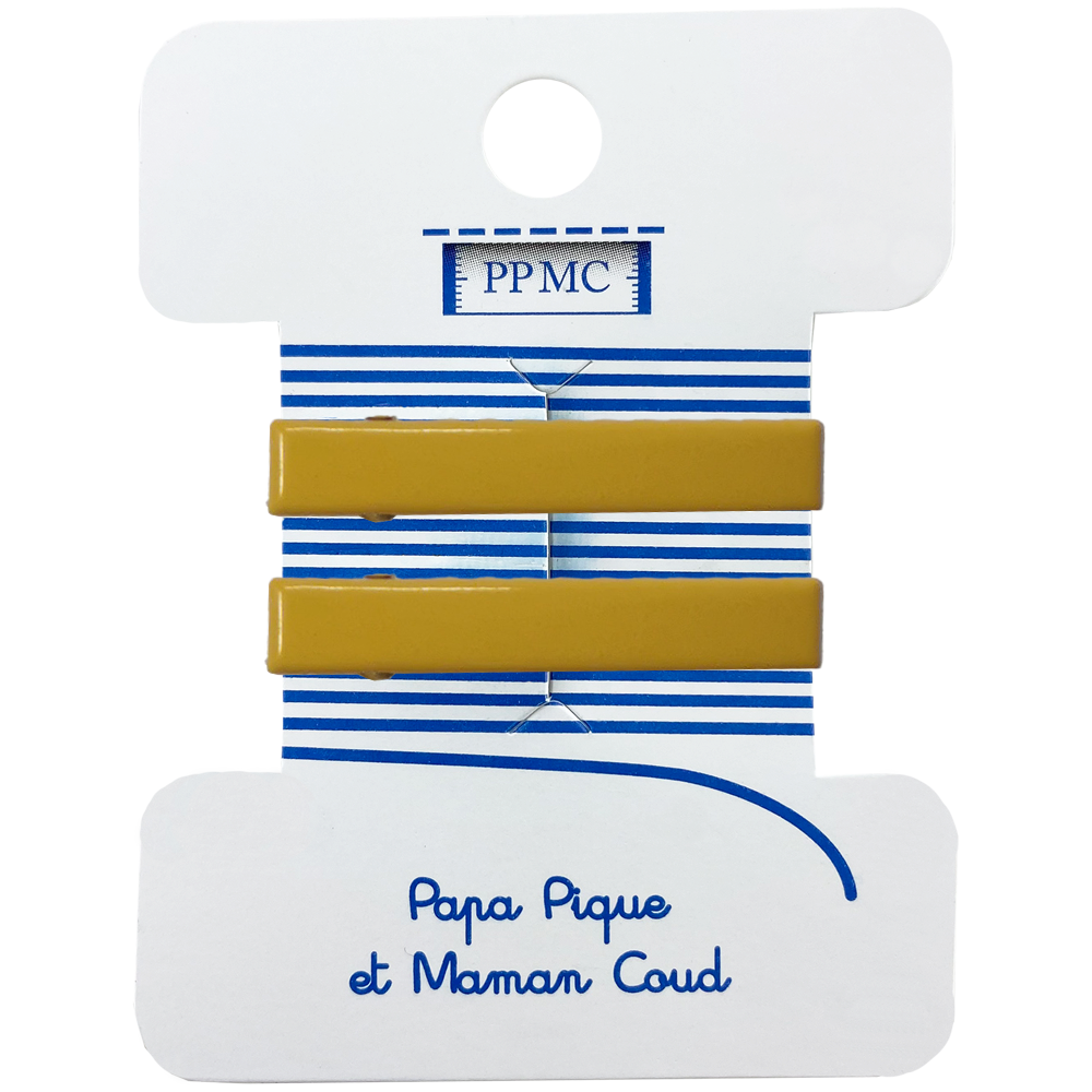 Petite Barrette Croco Ochre