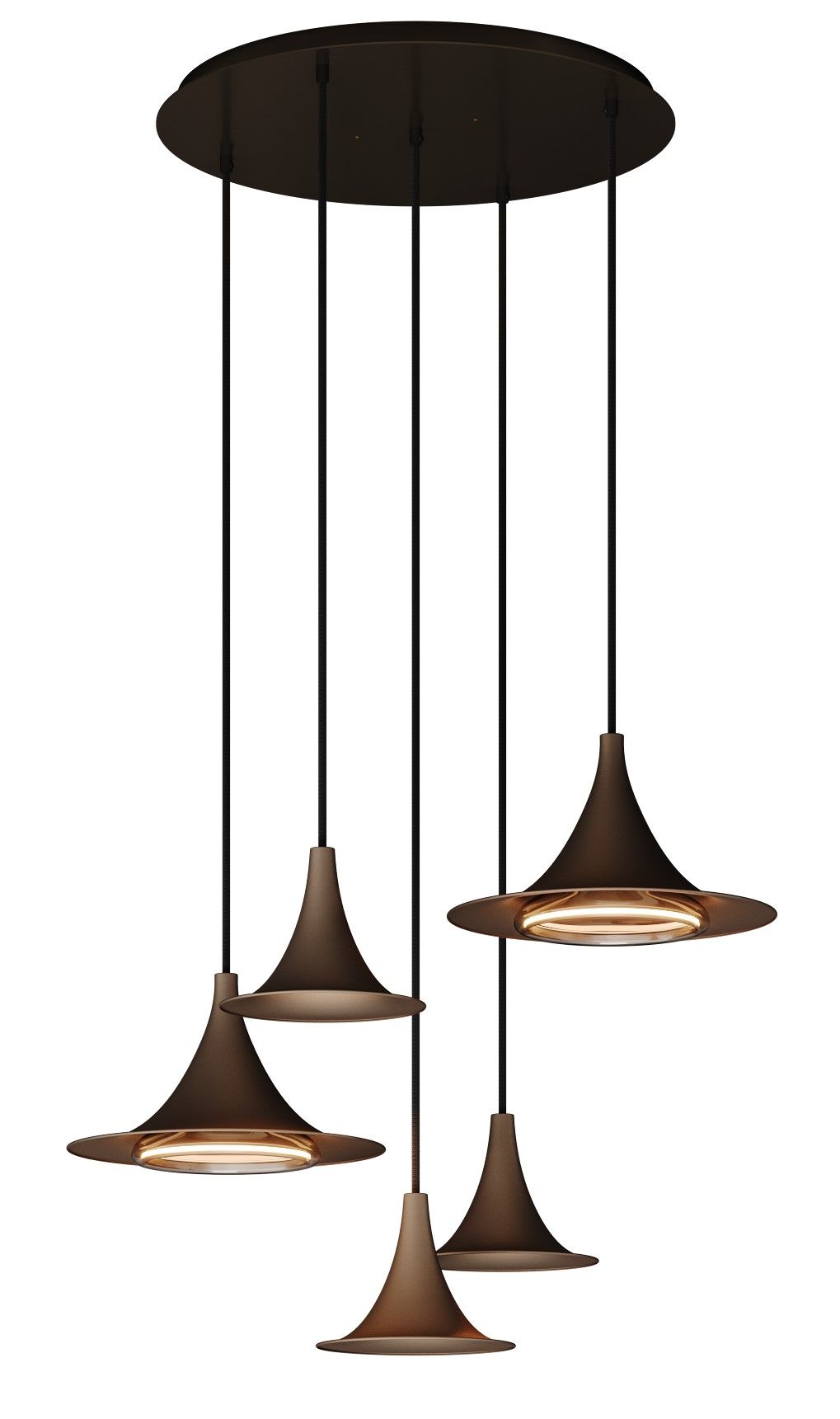 Hanglamp rond 214357-platinum Arezzo ⌀50  x H120 cm