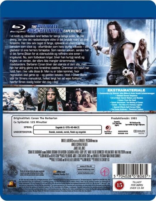 Conan The Barbarian - Blu-Ray
