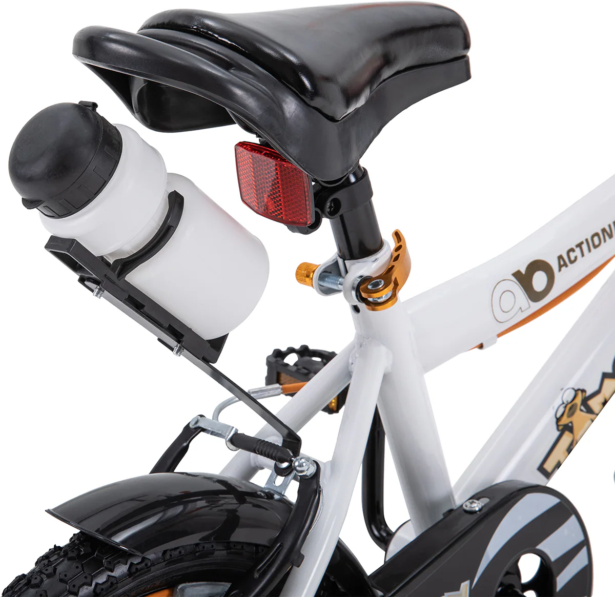 Actionbikes Kinderfahrrad Timson 12 Zoll, V-Brake-Bremsen, höhenverstellbar, Stützräder, Korb