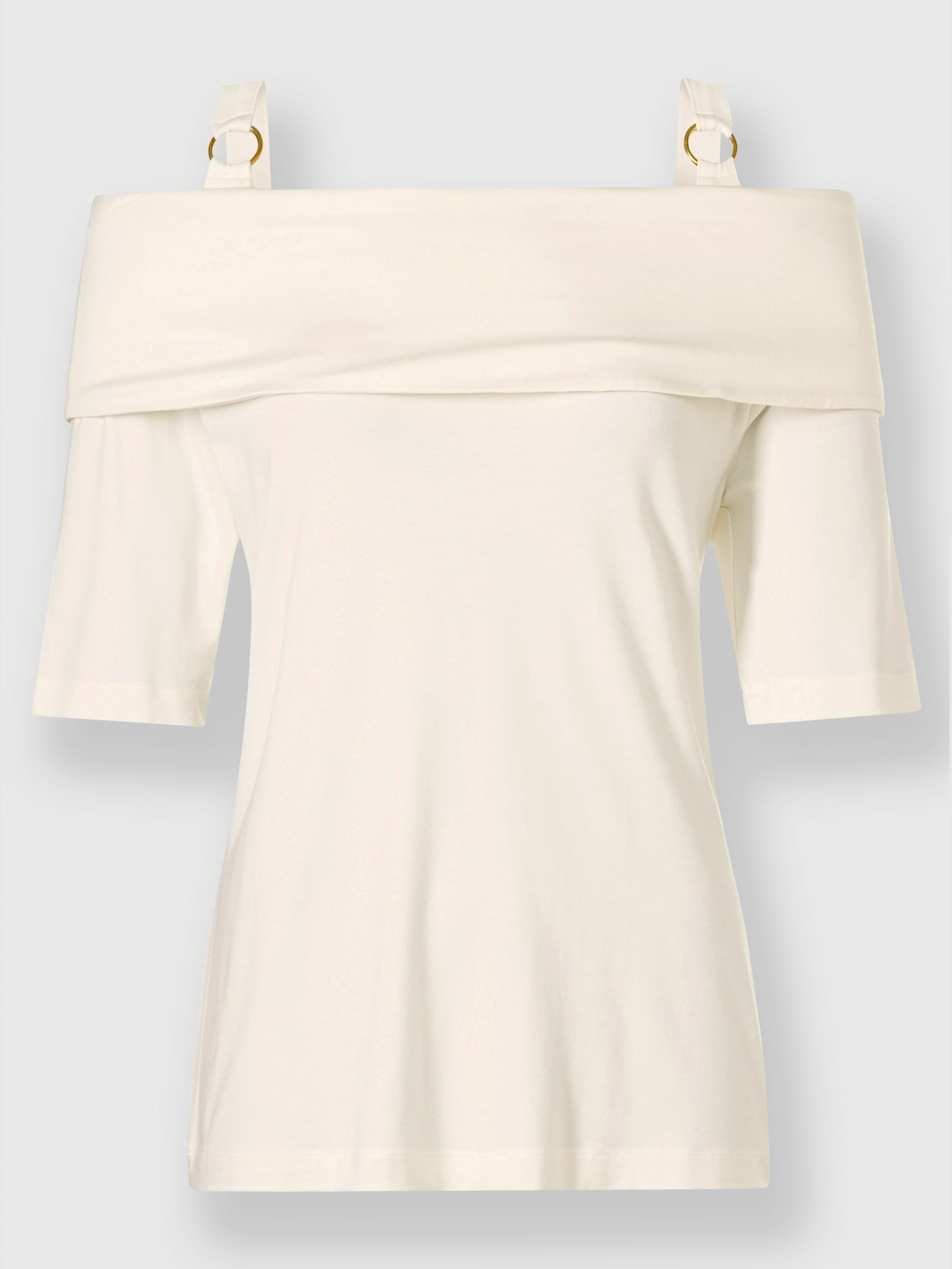T-shirt encolure carmen féminine