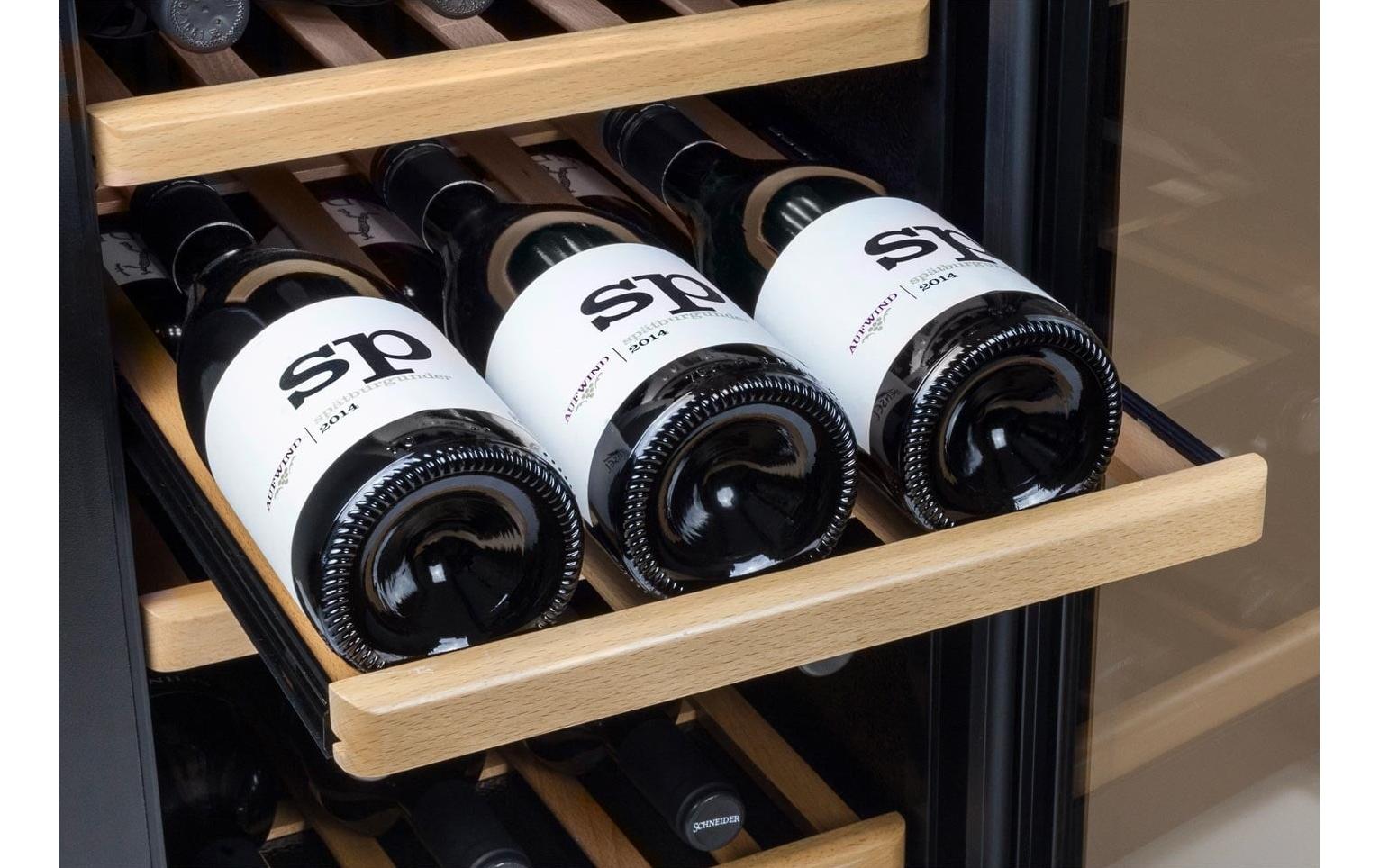 Weinkühlschrank WineComfort 24 Schwarz, Rechts<br>Weinlagerschrank mit Kompressortechnik