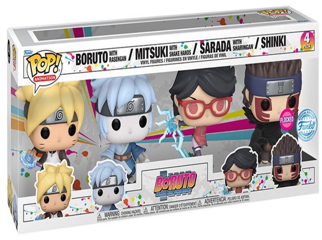 PACK 4 POP! BORUTO FUNKO S3