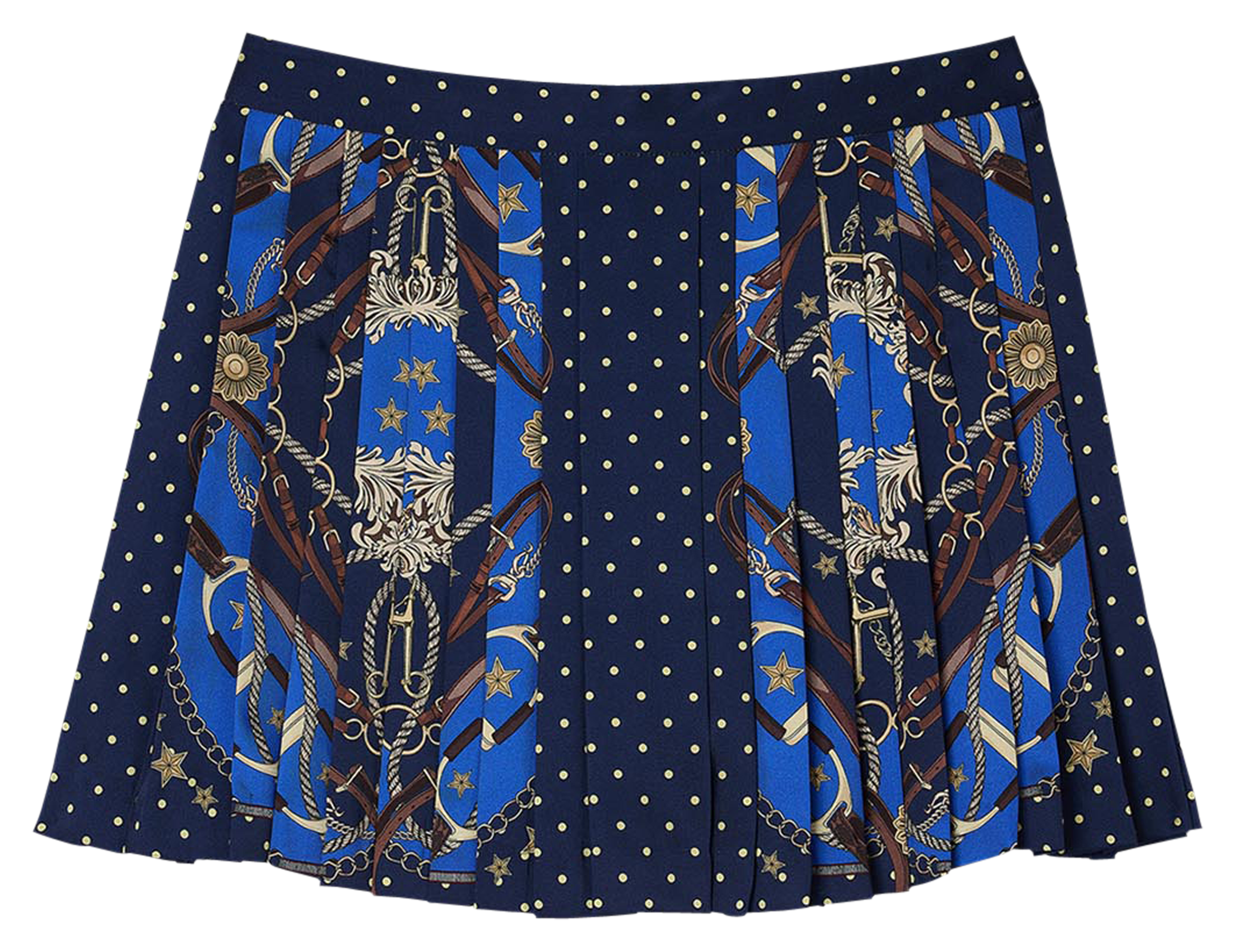 Short jupe plissé | Multicolore