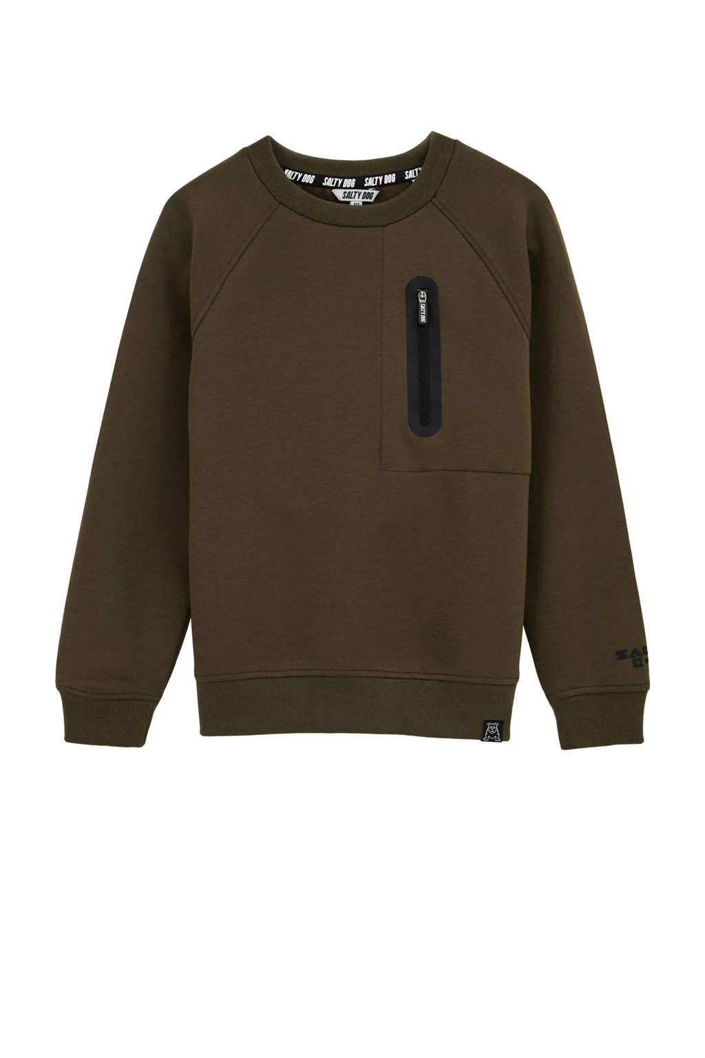 WE Fashion sweater donkergroen