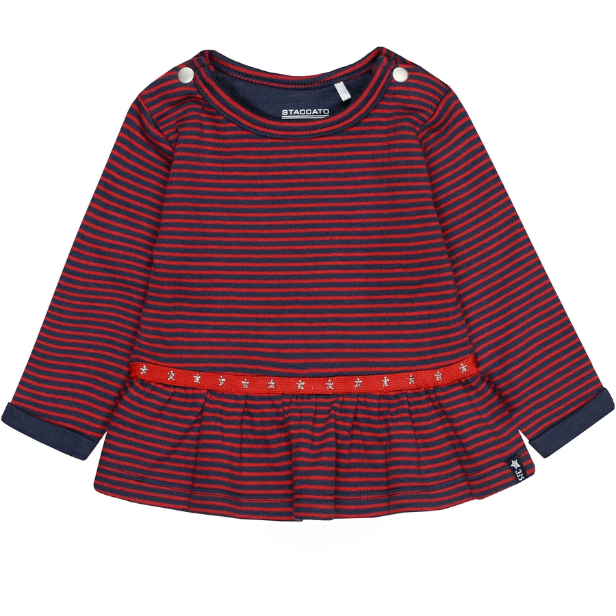 STACCATO Tunika winter red gestreift