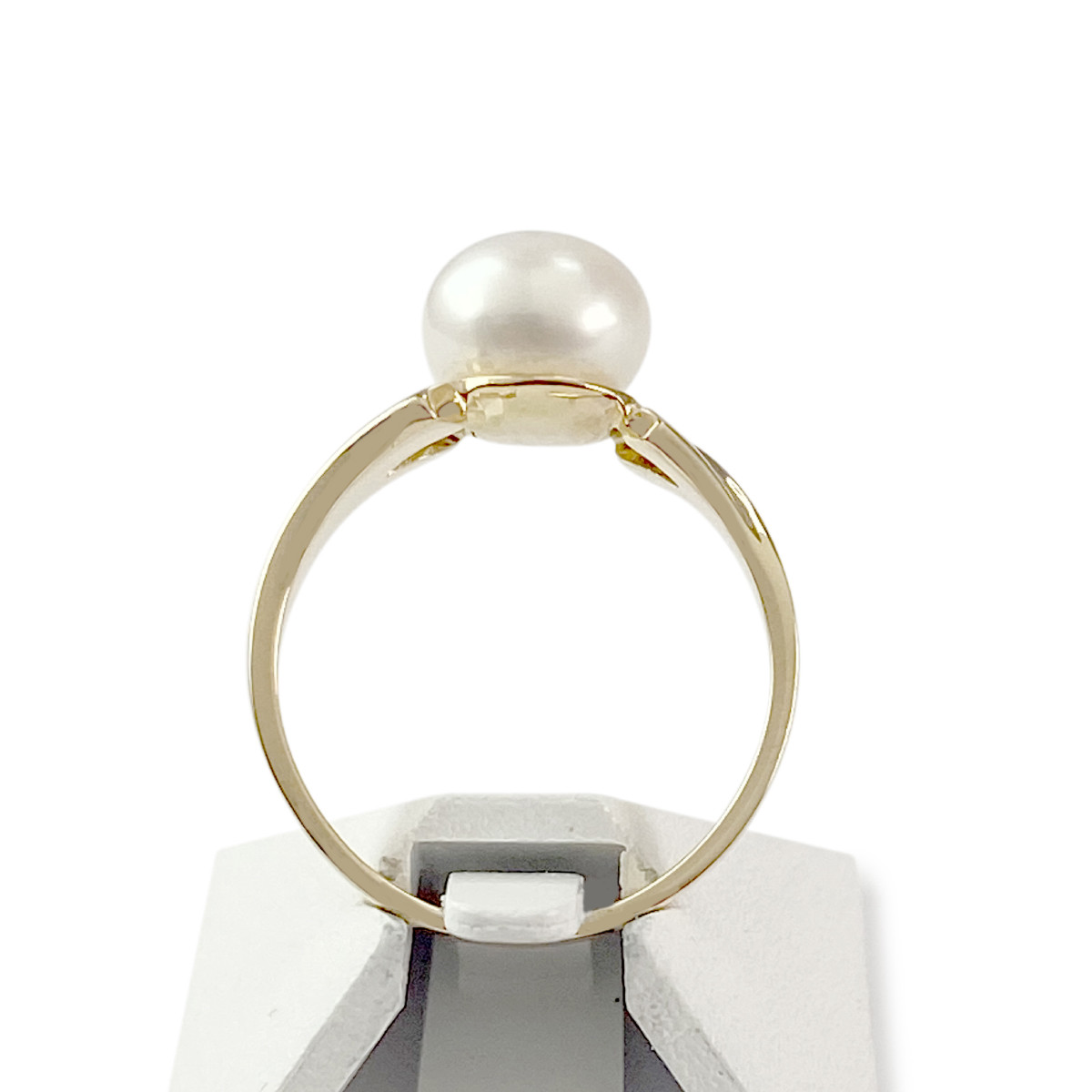 Bague d'occasion or 750 jaune perle de Chine