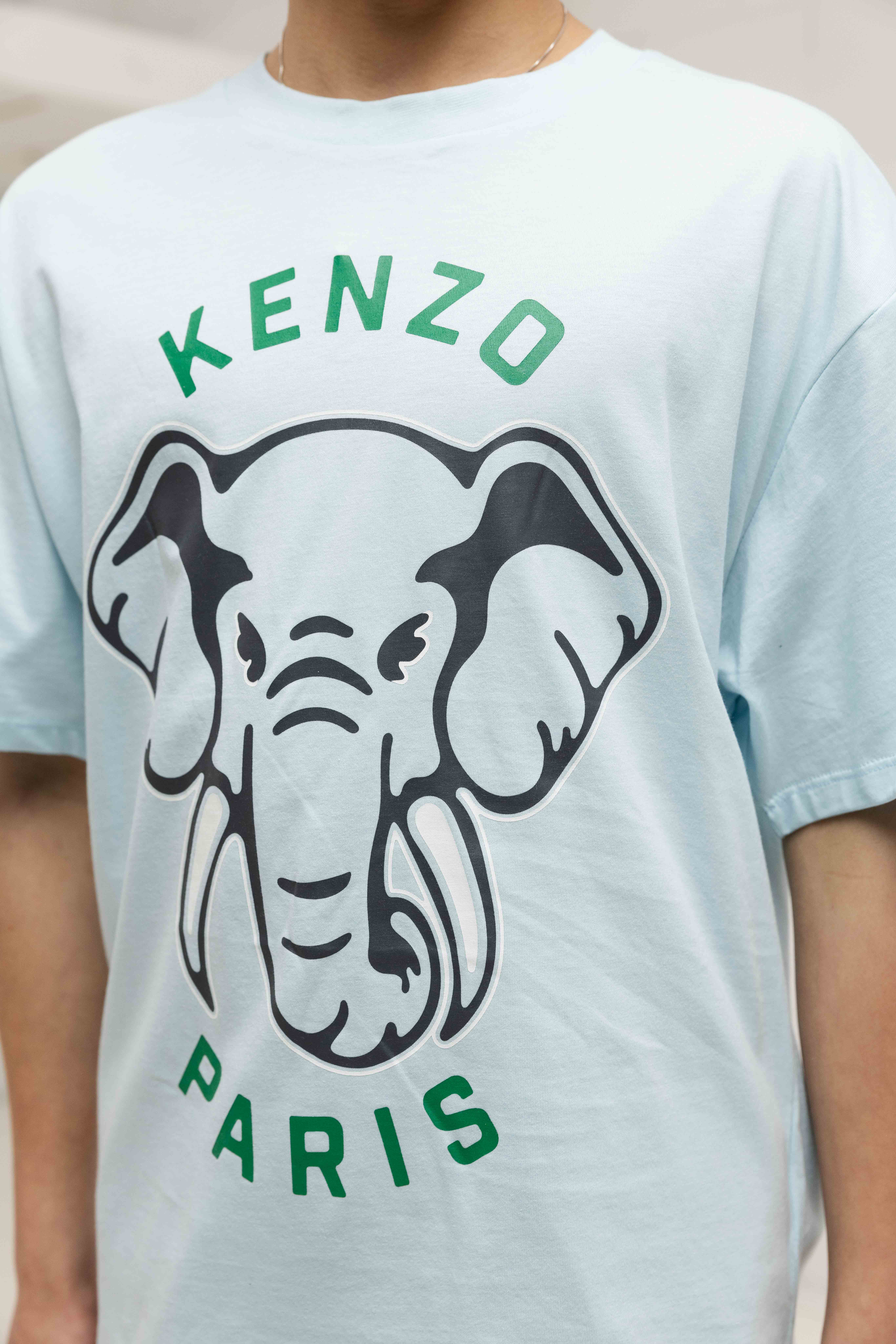 Kenzo Elephant Logo T-Shirt Kids Lichtblauw