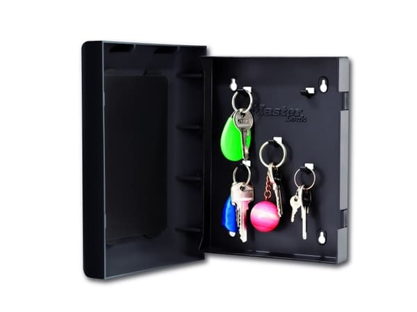 MASTER LOCK 5451EURD, akrylonitril-butadienstyren, svart, 5 kroker, 170 x 40 x 220 mm, 149 x 30 x 195 mm, 0,87 L