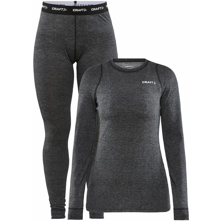 Craft WOOL MERINO SET W W Black Melange