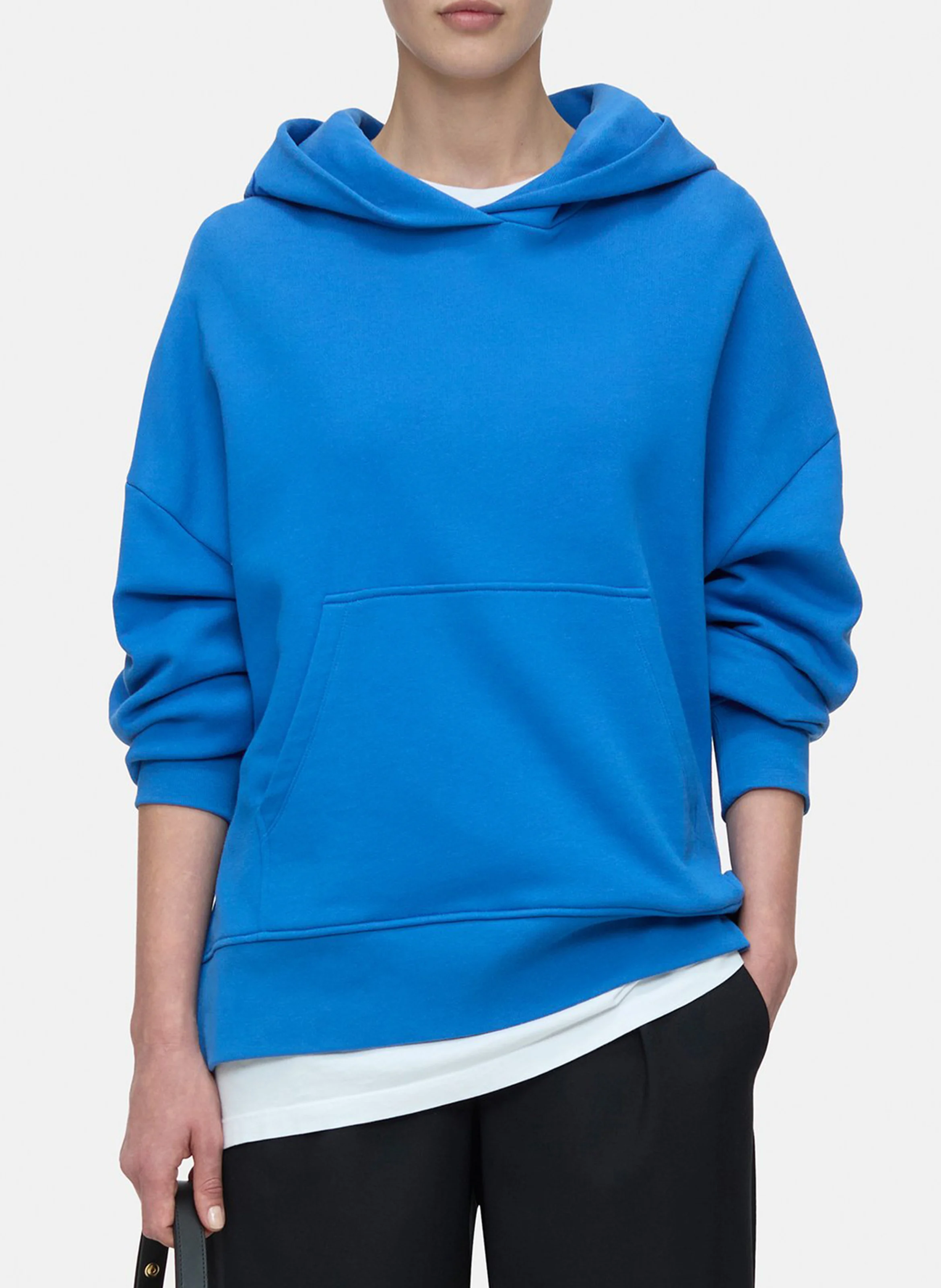Sweat à capuche en coton | Bleu