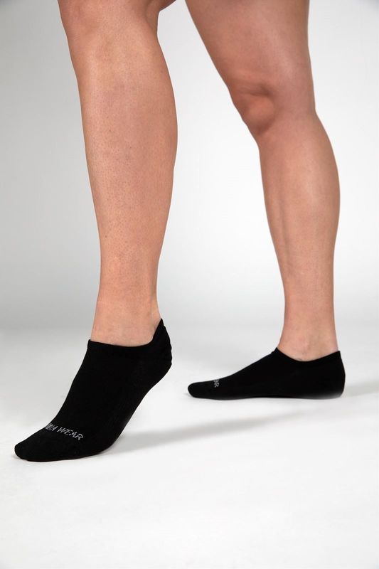 Gorilla Wear - Enkelsokken 2-Pack - Zwart - Katoen Mix