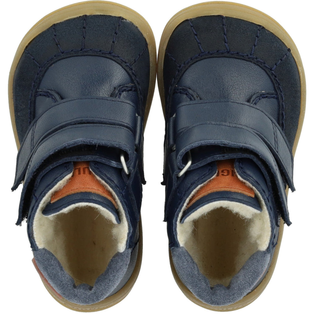 Køb Angulus Navy/Tan/Blue Fog Begynder TEX-støvle Med Kontraststikninger