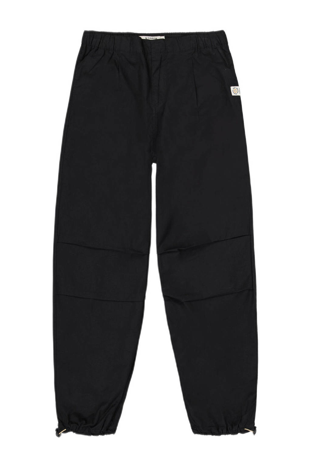 Garcia high waist loose fit joggingbroek zwart