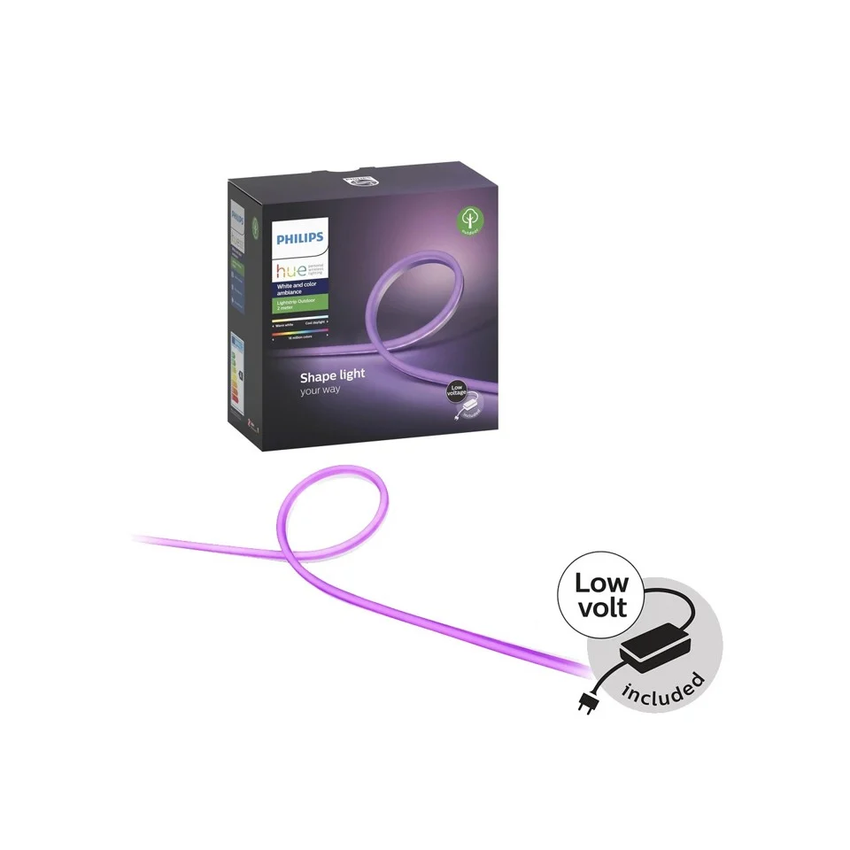 Philips Hue - Lightstrip Outdoor 5m & 2m - White & Color Ambiance - Bundle