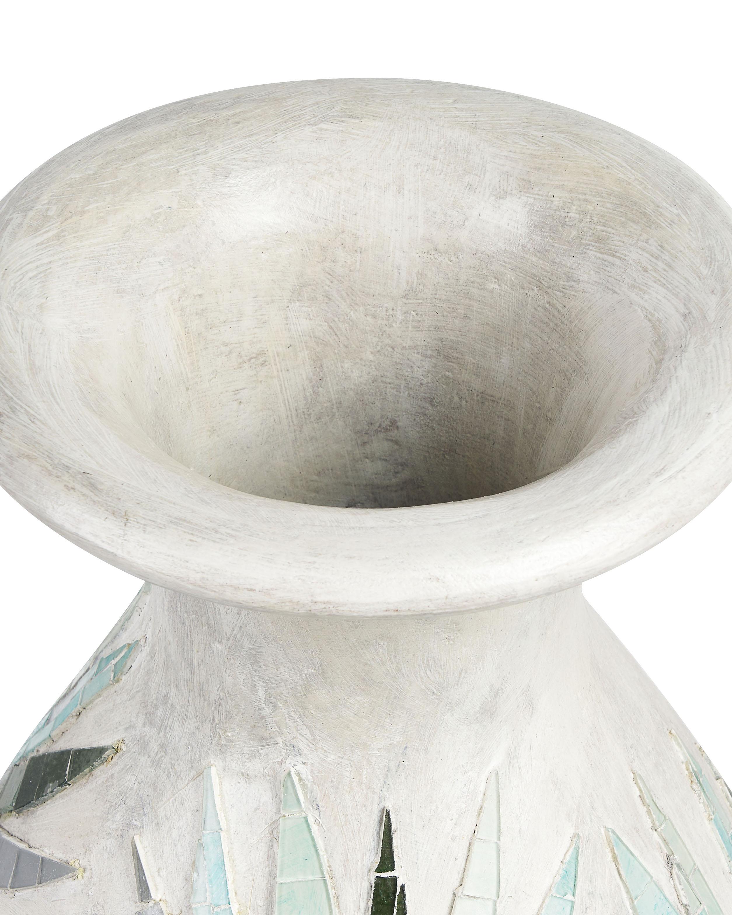 Decoratieve vaas RAWAS Keramiek 53 cm Wit
