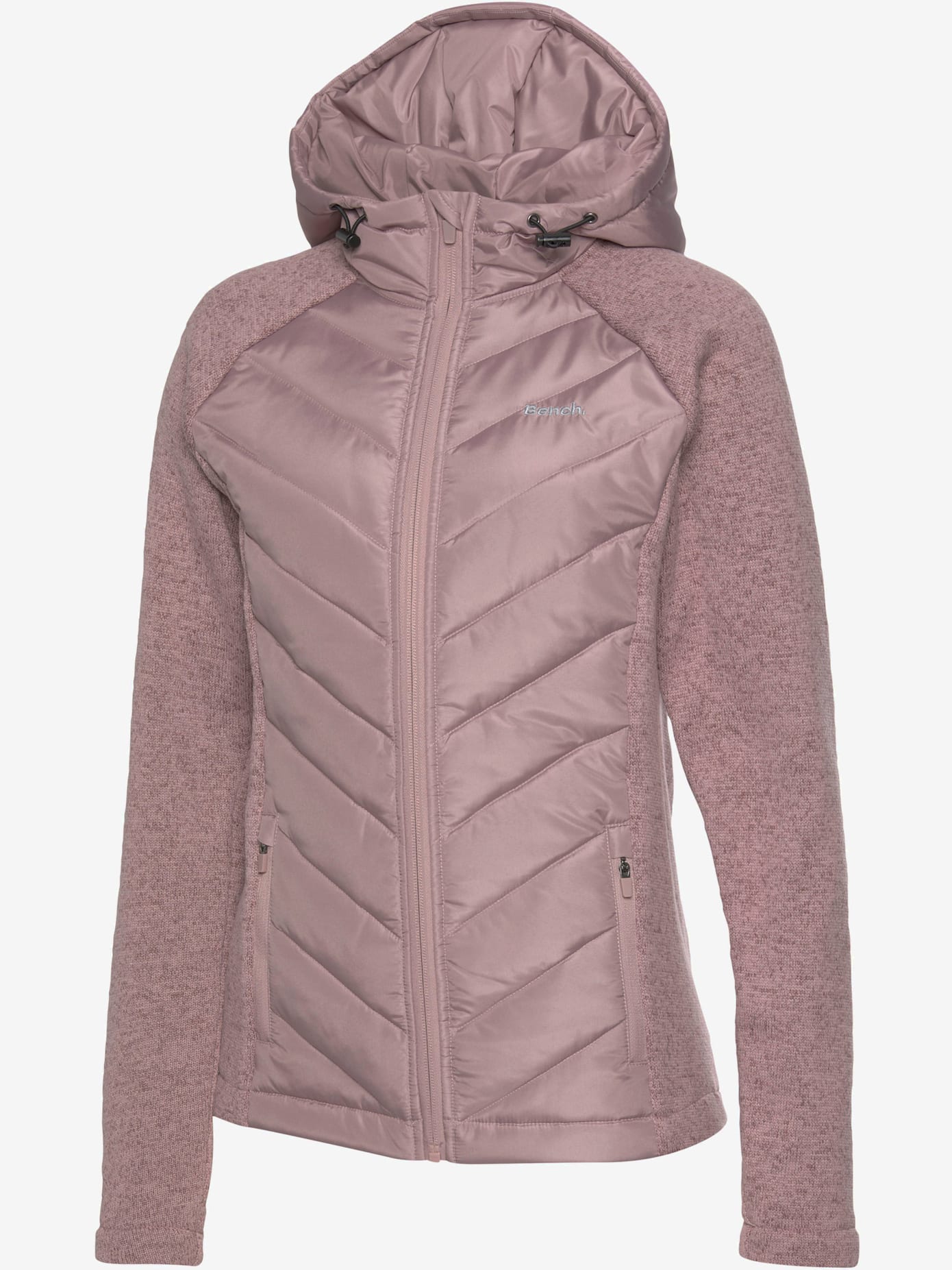 Doudoune veste matelassée en tricot polaire doux aux manches