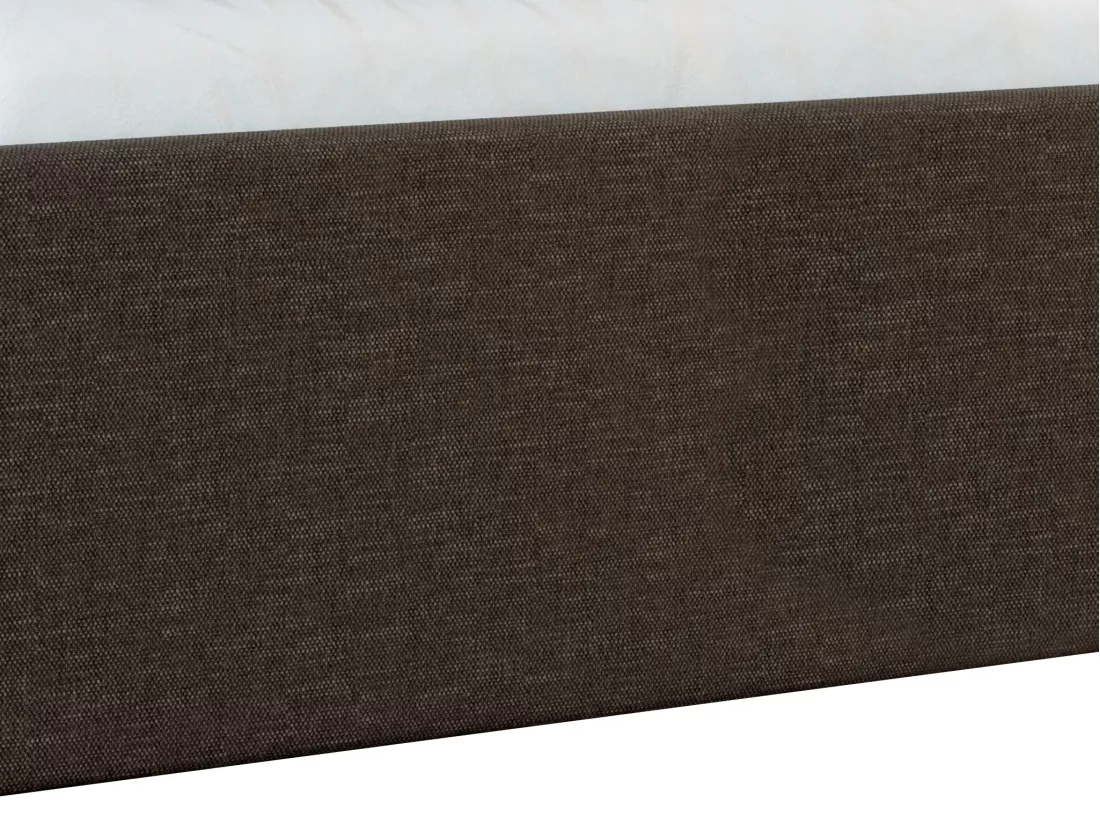 Sommier coffre 180 x 200 cm en tissu - Gris anthracite - PONTOS de YSMÉE