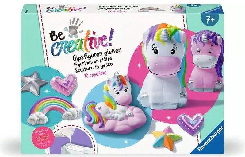 BeCreative Midi - Bastelset Gipsgießen Einhorn