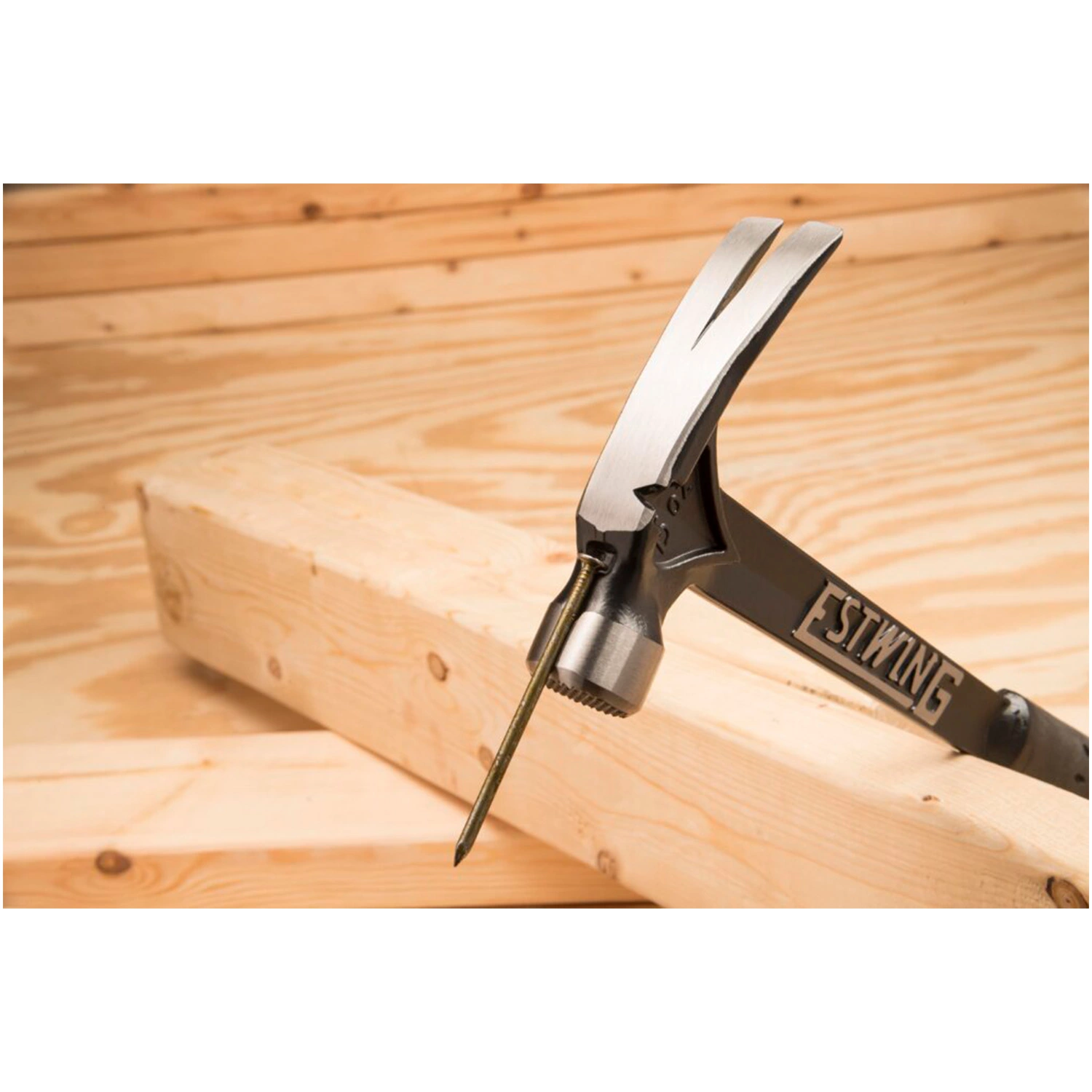 Estwing EB-15SR rechte klauwhamer Ultra - vinyl zwarte handgreep - 420 gram kopgewicht