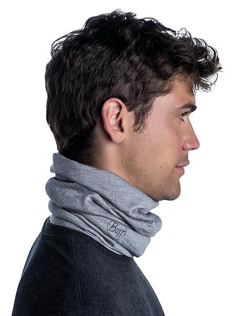 BUFF - TOUR DE COU WOOL SOLID LIGHT GREY